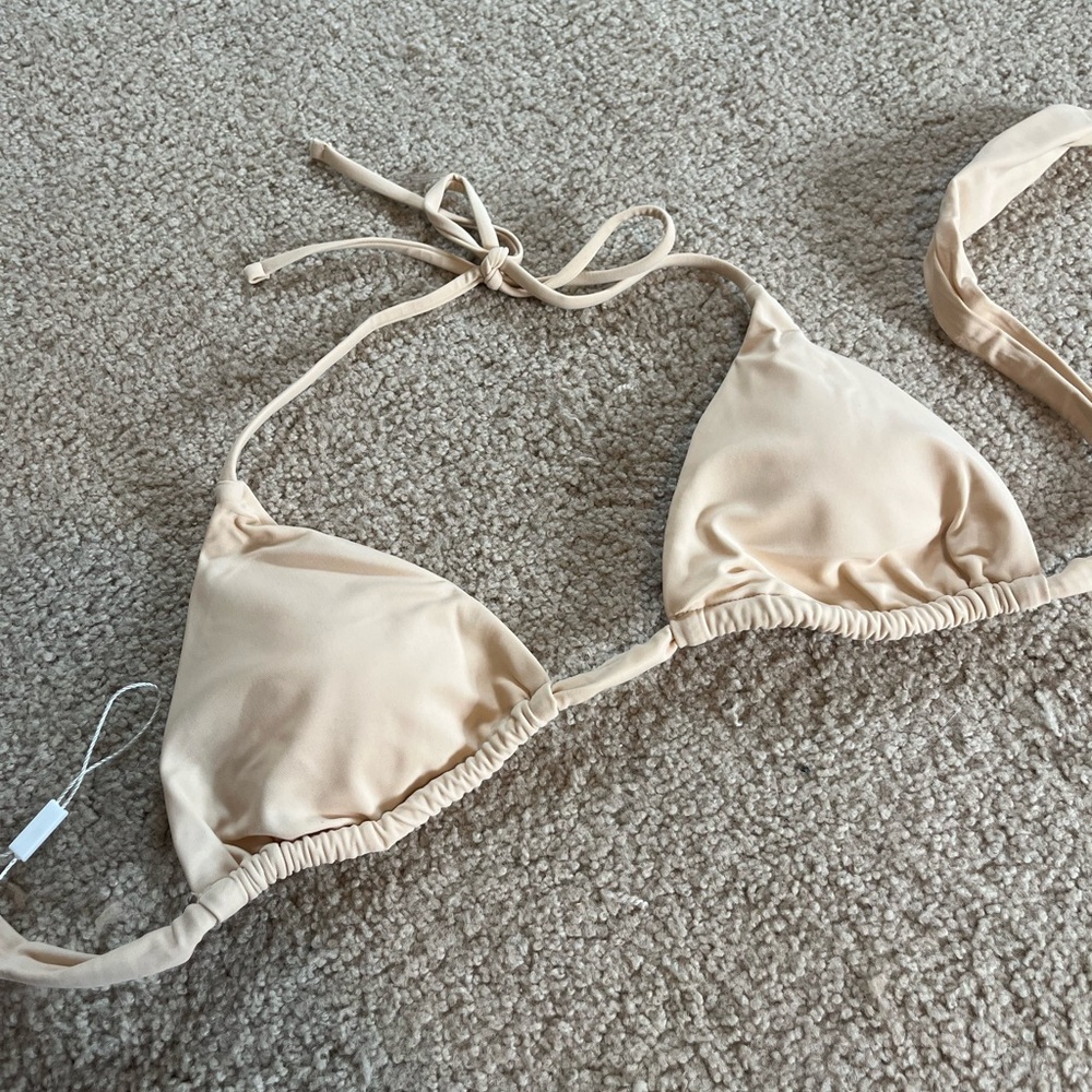 Beige Bikini Top